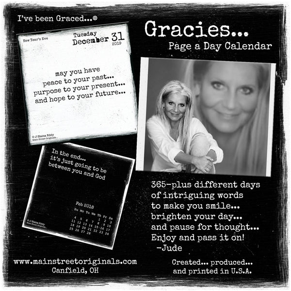 "Gracies"©... A feel good collection of simple thoughts 2027 Page-a-Day Calendar - BAGGED