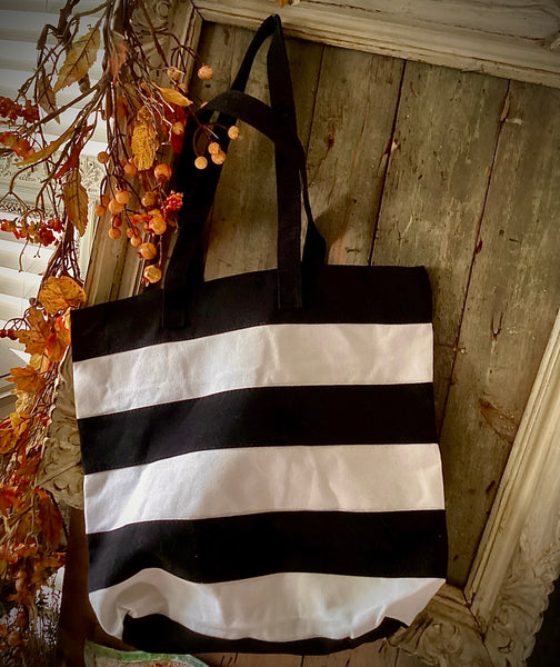 Canvas Zipper Tote - Lined with zip pouch