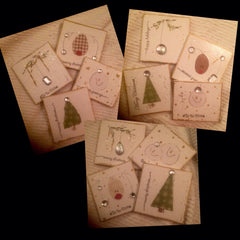 Christmas Gracies© magnets (4-pack)